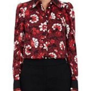 Altuzarra Marlowe Floral Silk Blouse